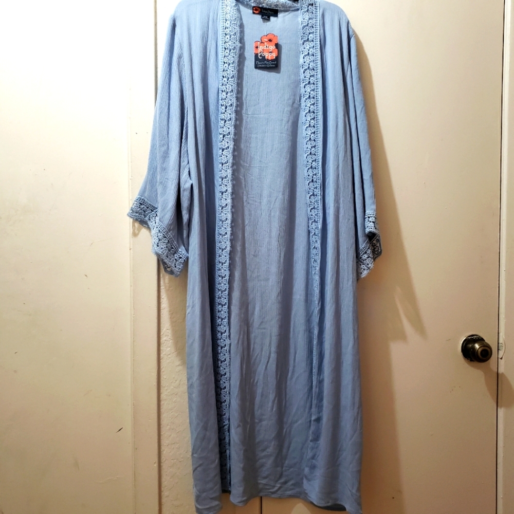Nwt Light Blue Duster